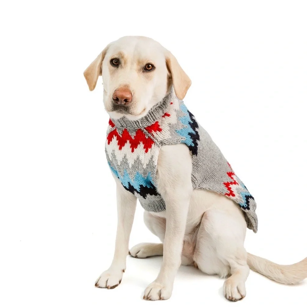 NWT Chilly Dog for Free People Chevron Grey Sweater XXS